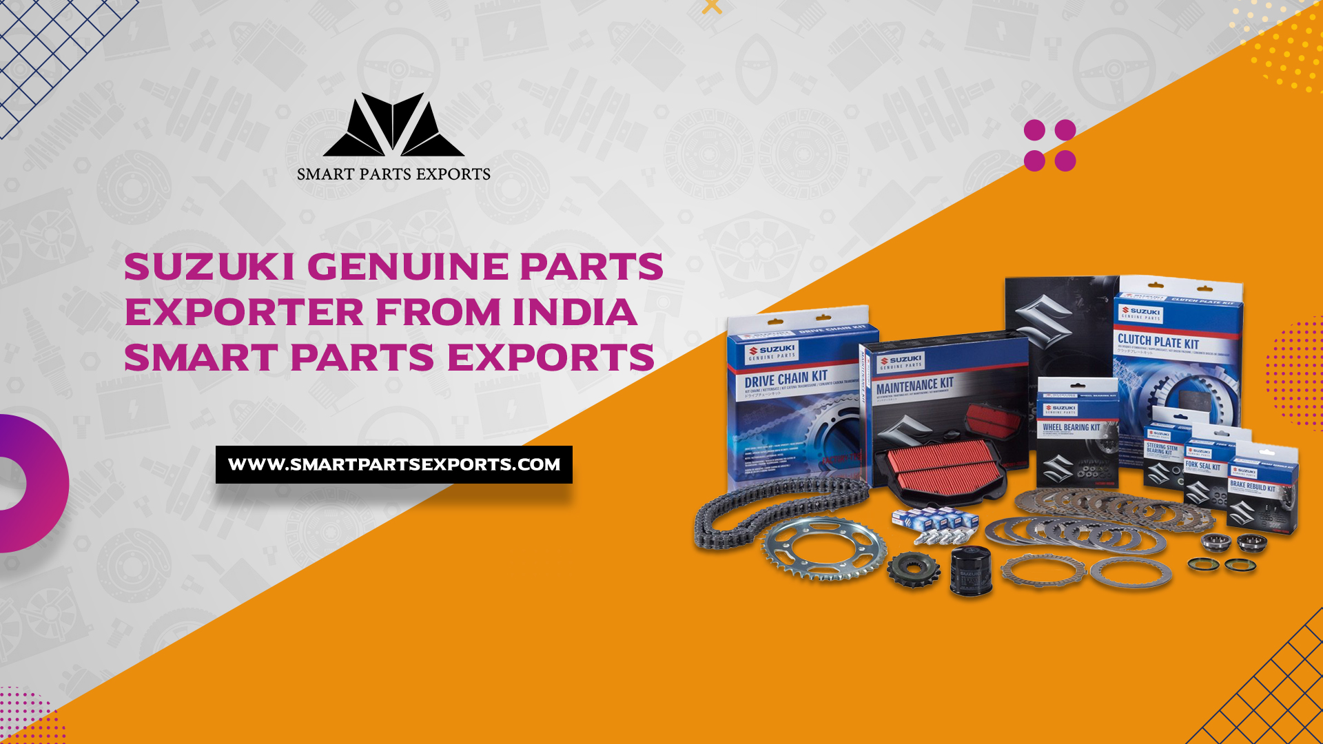 Suzuki Genuine Parts Exporter from India | Smart Parts Exports