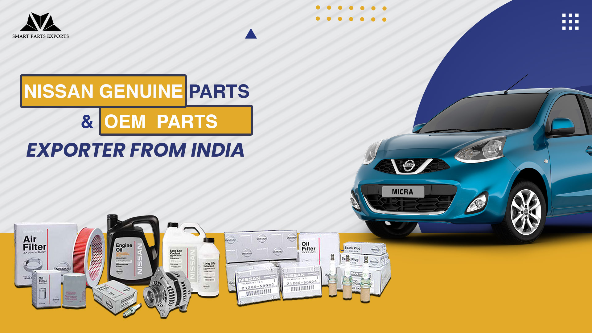 Nissan Genuine Parts & OEM Parts Exporter from India