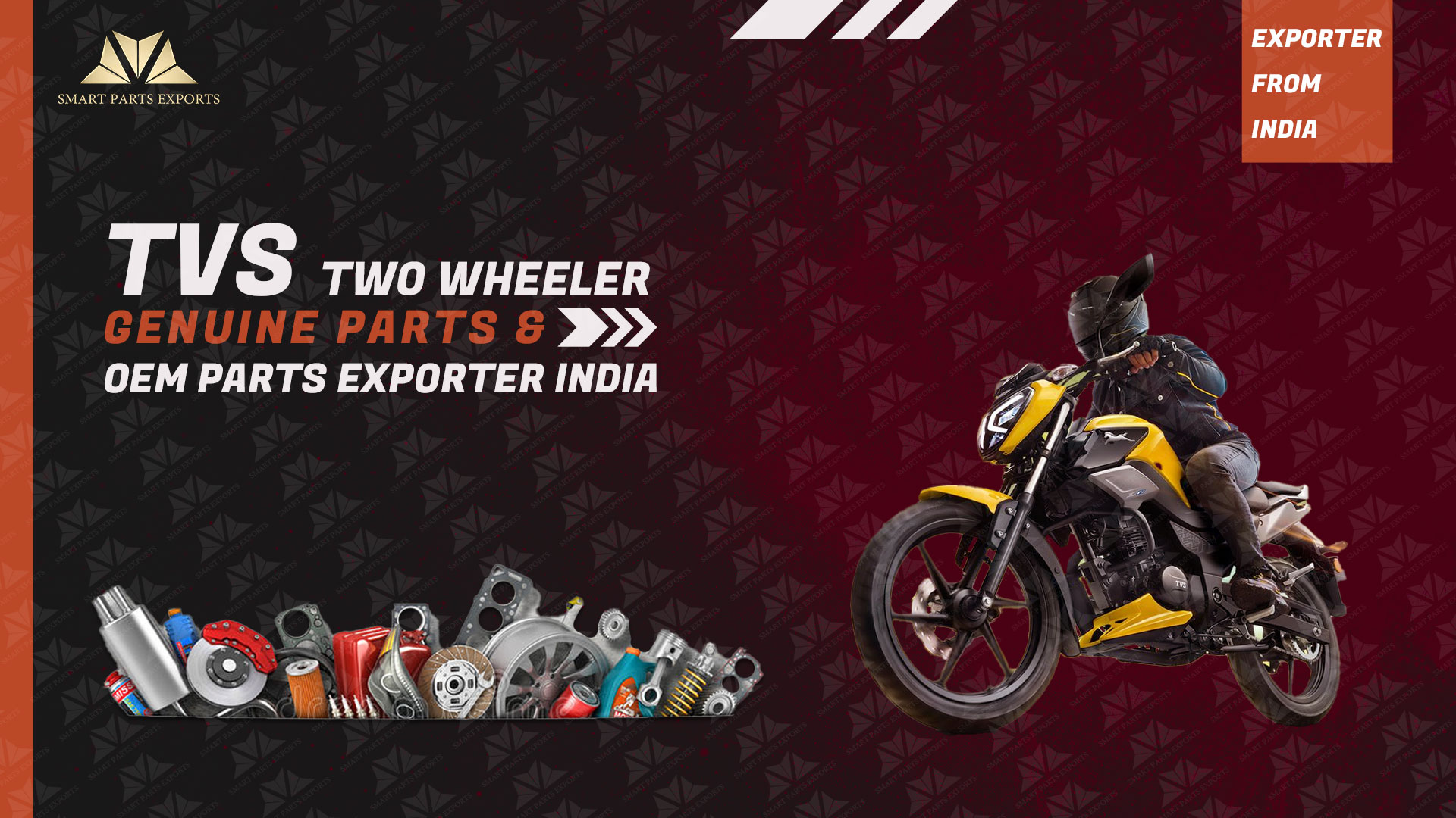 TVS Two Wheeler Genuine Parts & OEM Parts Exporter India