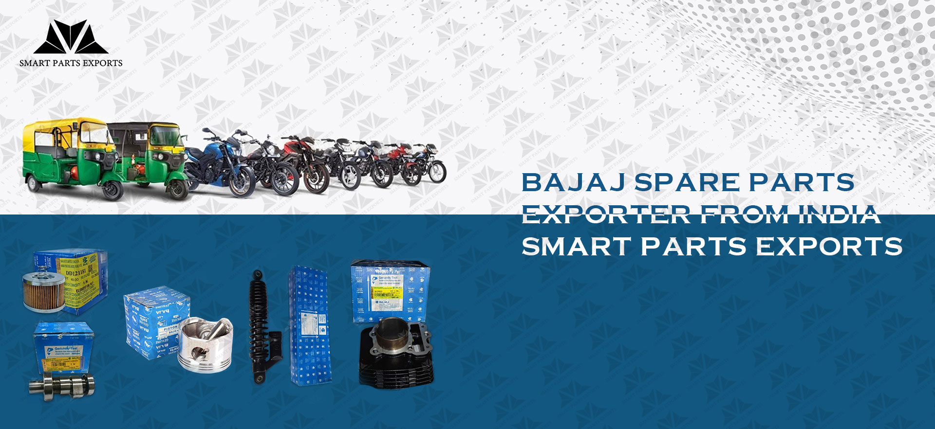 Bajaj Spare Parts Exporter from India | Smart Parts Exports