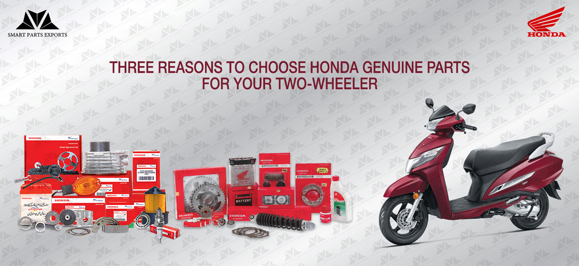 Three Reasons to Choose Honda Genuine Parts for Two-Wheeler
