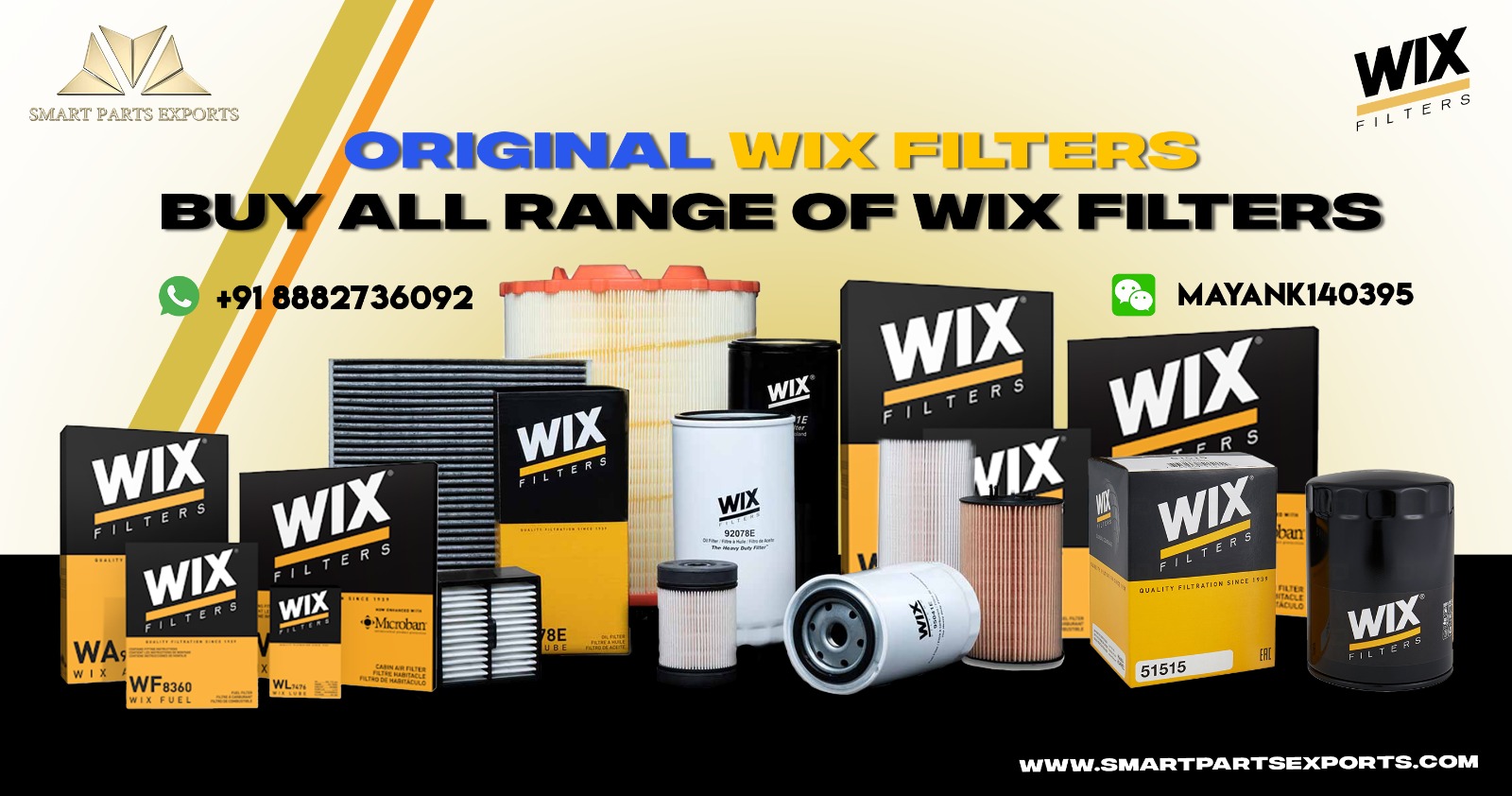 Buy aftermarket Wix filters from India