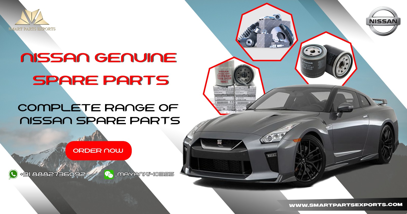 Buy Nissan spare parts From smart Parts exports